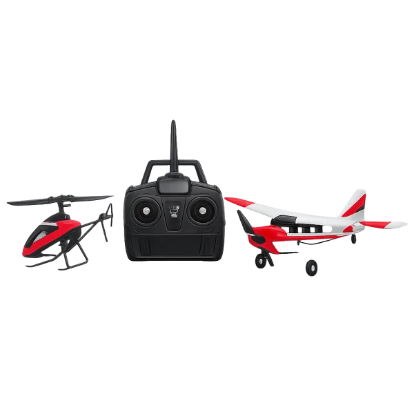 RC helikopteri un lidmašīnas