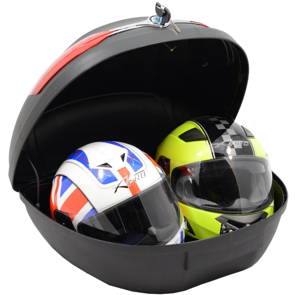 Maleta para moto scooter XXL 46 litros color negro