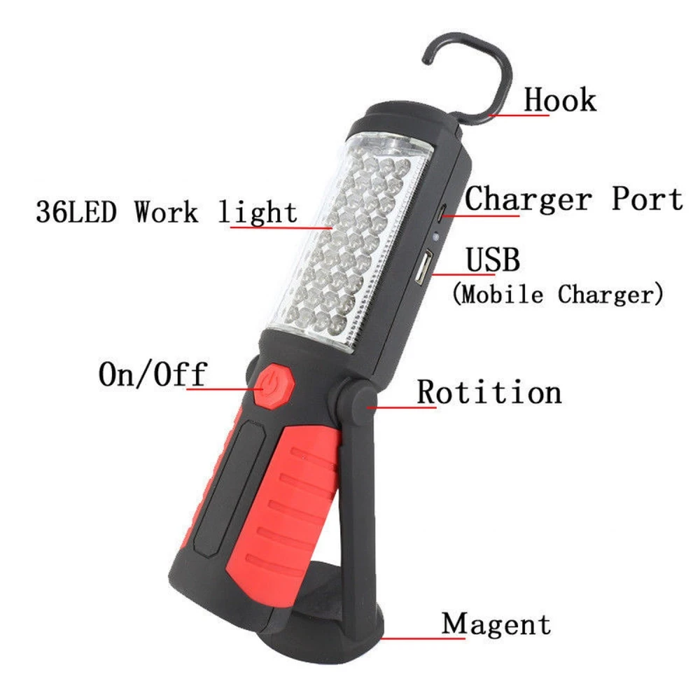 Lámpara LED magnética de trabajo e inspección mecánica TSX TOOL color azul