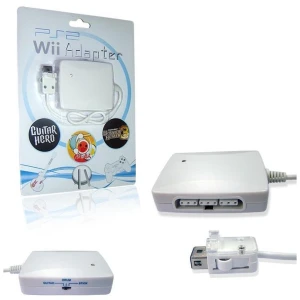 PS2 3-in-1 adapteris Wii kontrolleriem, ģitārām un bungām