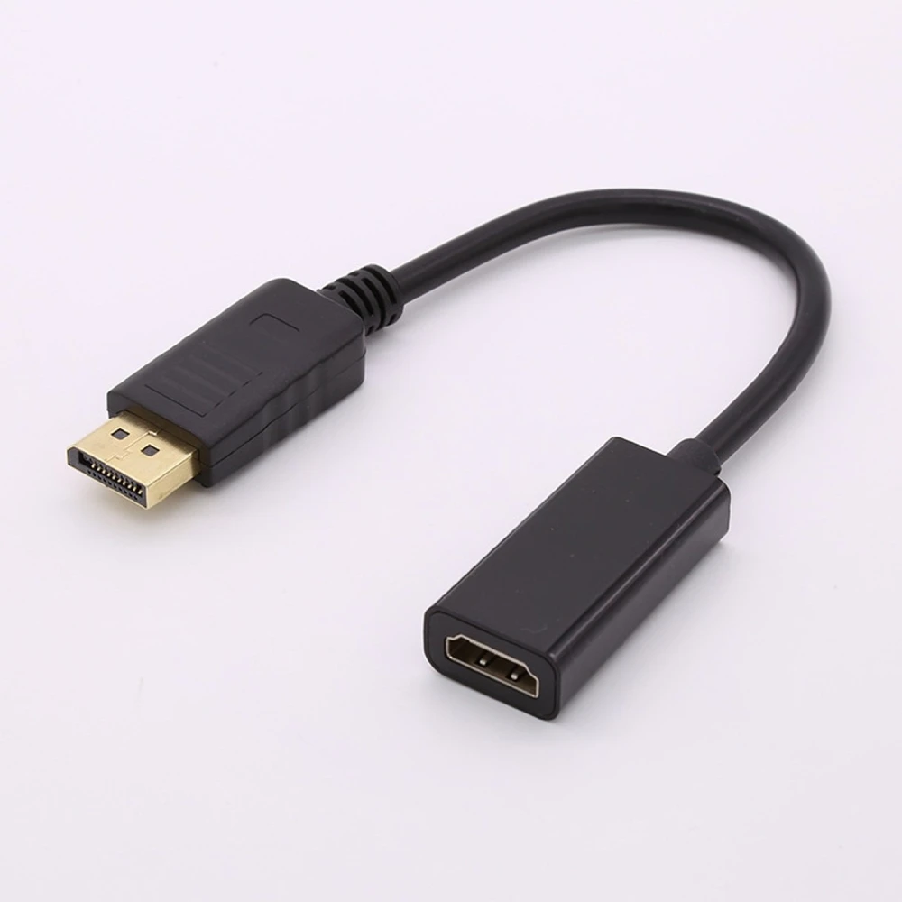 DisplayPort vīriešu uz HDMI sieviešu adapteris audiovizuālai savienojumam