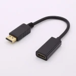 DisplayPort vīriešu uz HDMI sieviešu adapteris audiovizuālai savienojumam