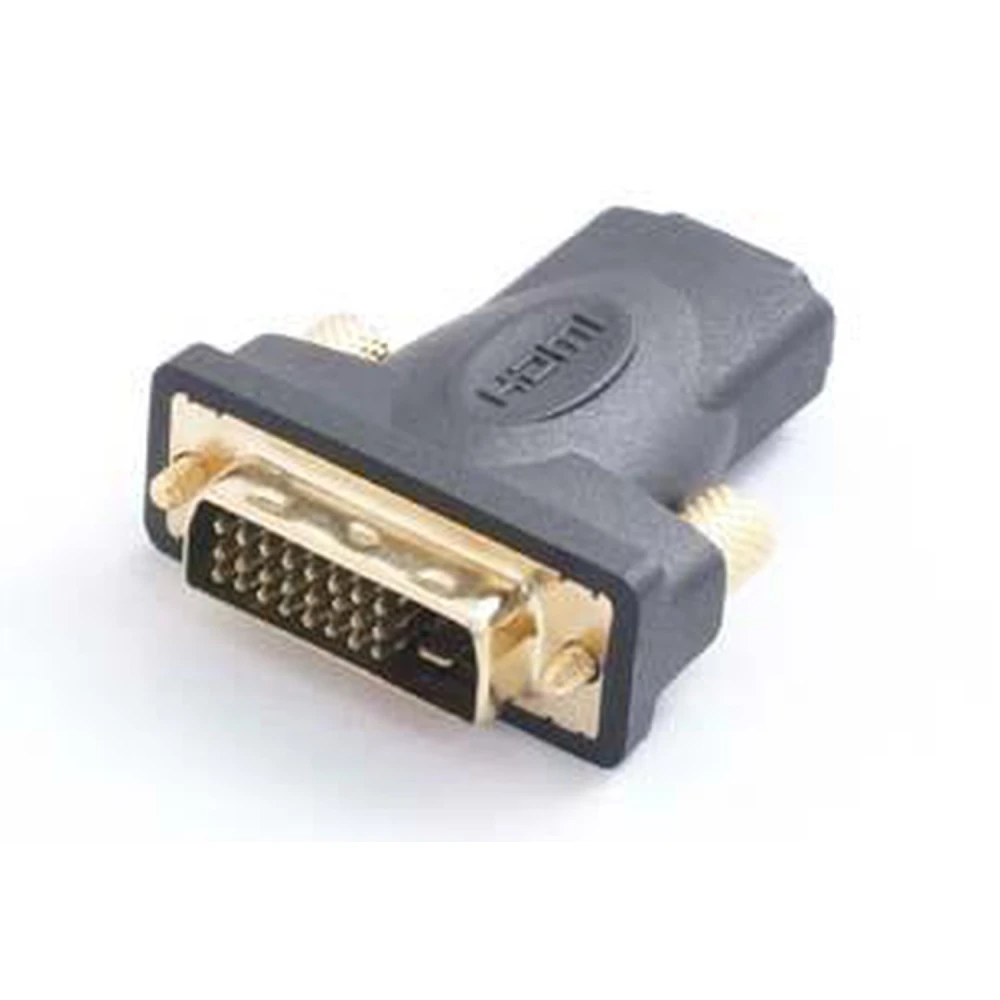 DVI vīrietis uz HDMI sieviete adapteris audiovizuālai savienošanai