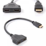 HDMI vīrieša uz 2 HDMI sieviešu izejām splitter satkit