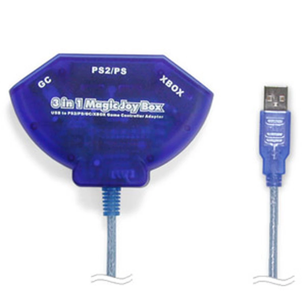 PS2 Xbox GameCube kontrolieru USB adapteris PC 3in1 Magic Joy Box
