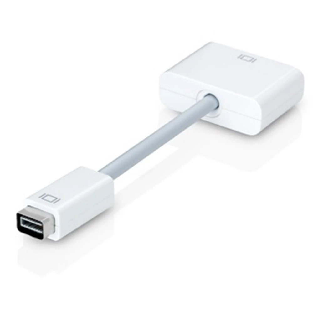 Conexión del adaptador Mini DVI a DVI a un proyector para presentaciones