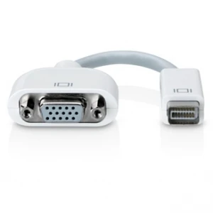 Mini DVI uz VGA adapteris monitoru un projektoru pieslēgšanai Mac un PC