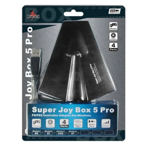 Super Joybox 5 Pro PS2–PC adapteris ar 4 pultīm, saderīgs ar Windows