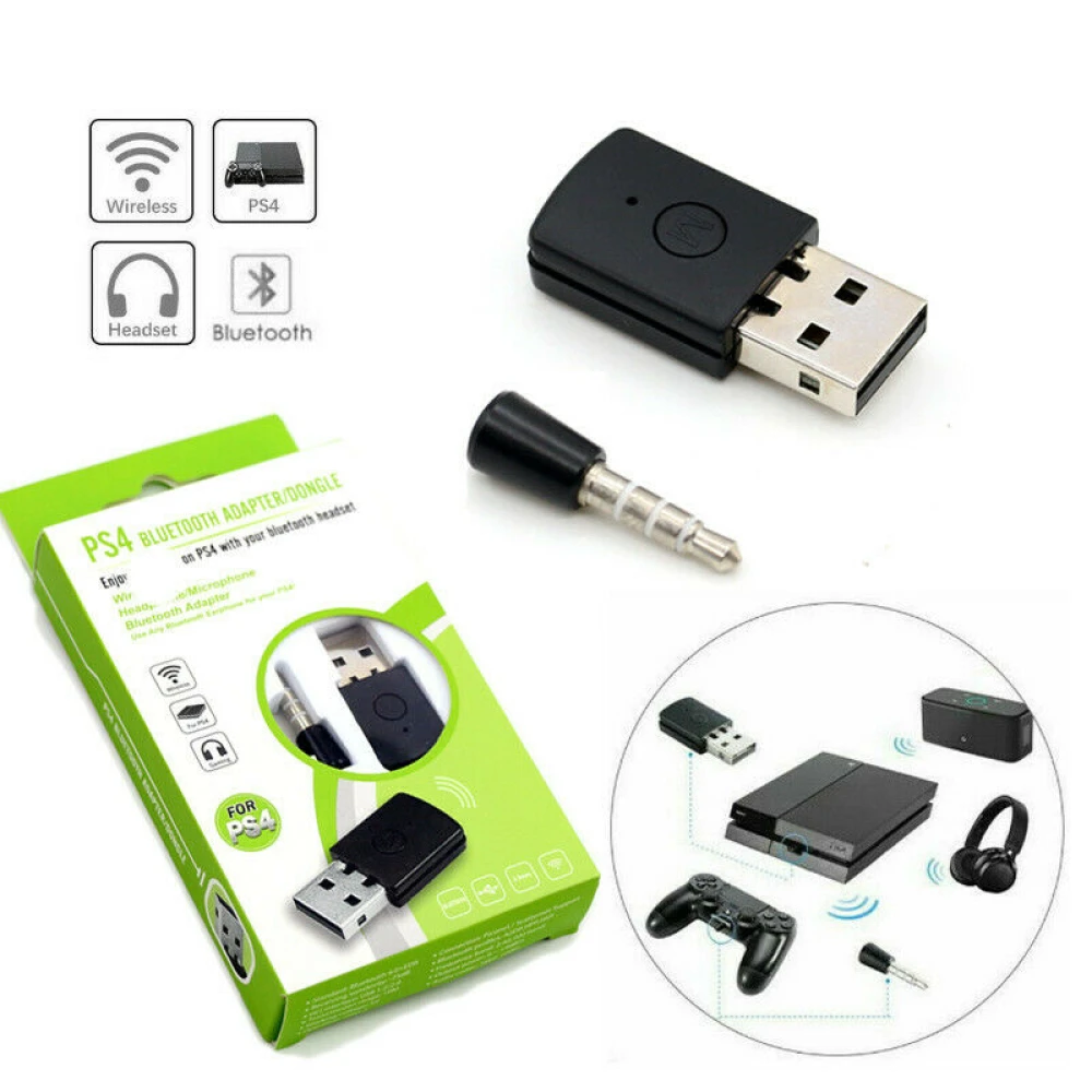 PS4 Bluetooth USB adapteris austiņām ar bezvadu mikrofonu 4.0