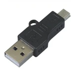USB vīriešu uz Mini-USB vīriešu adapteris universāliem savienojumiem