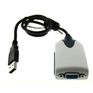 USB uz VGA adapteris papildu ekrānam, saderīgs ar Windows un Linux