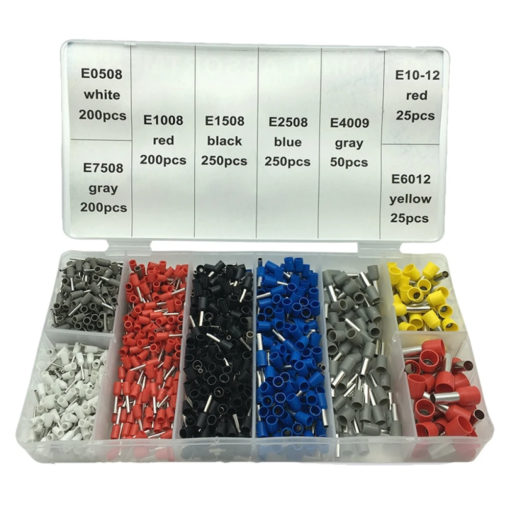 Knaibles ar uzgaļiem 0.25-10 mm² - 1200 gab. komplekts
