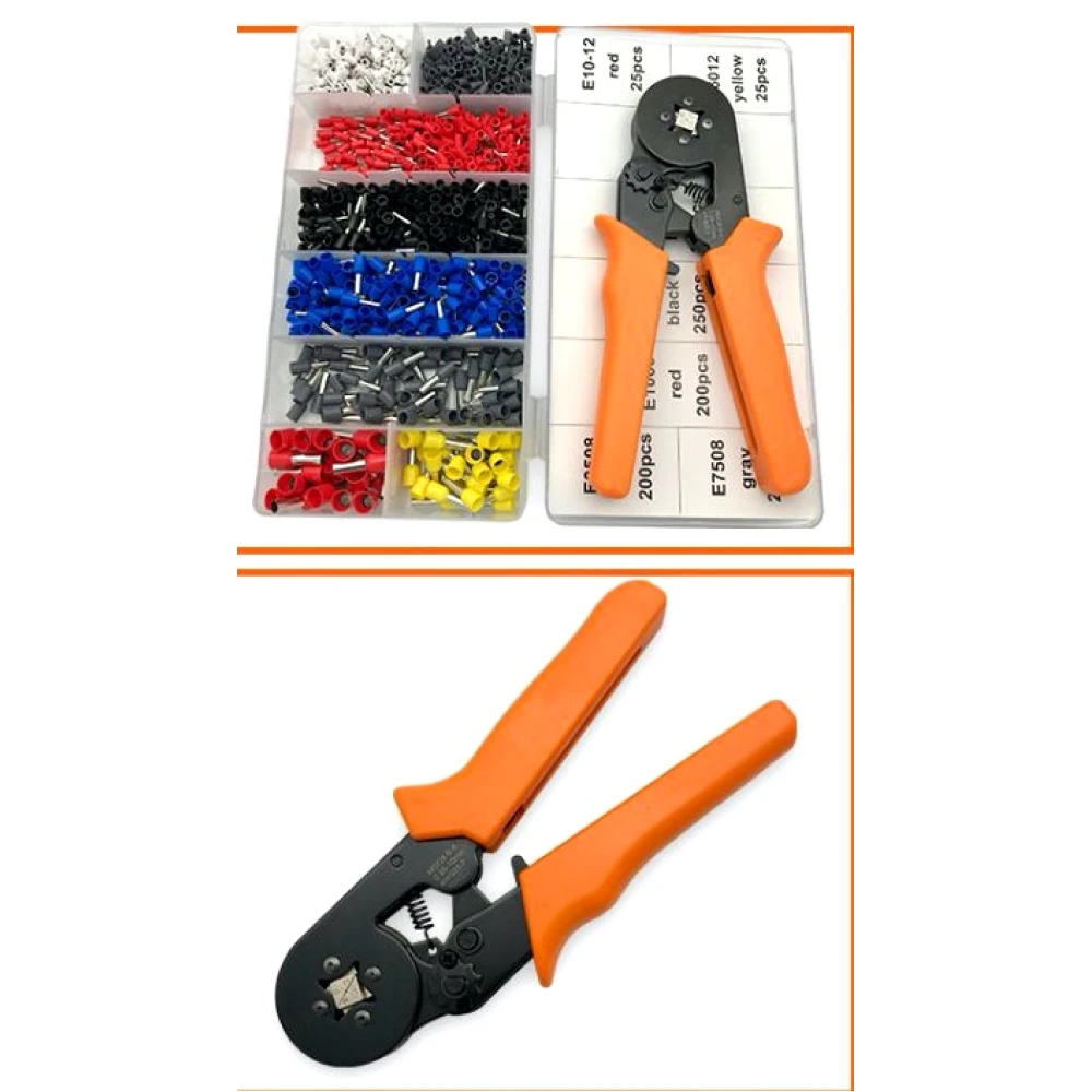 Knaibles ar uzgaļiem 0.25-10 mm² - 1200 gab. komplekts