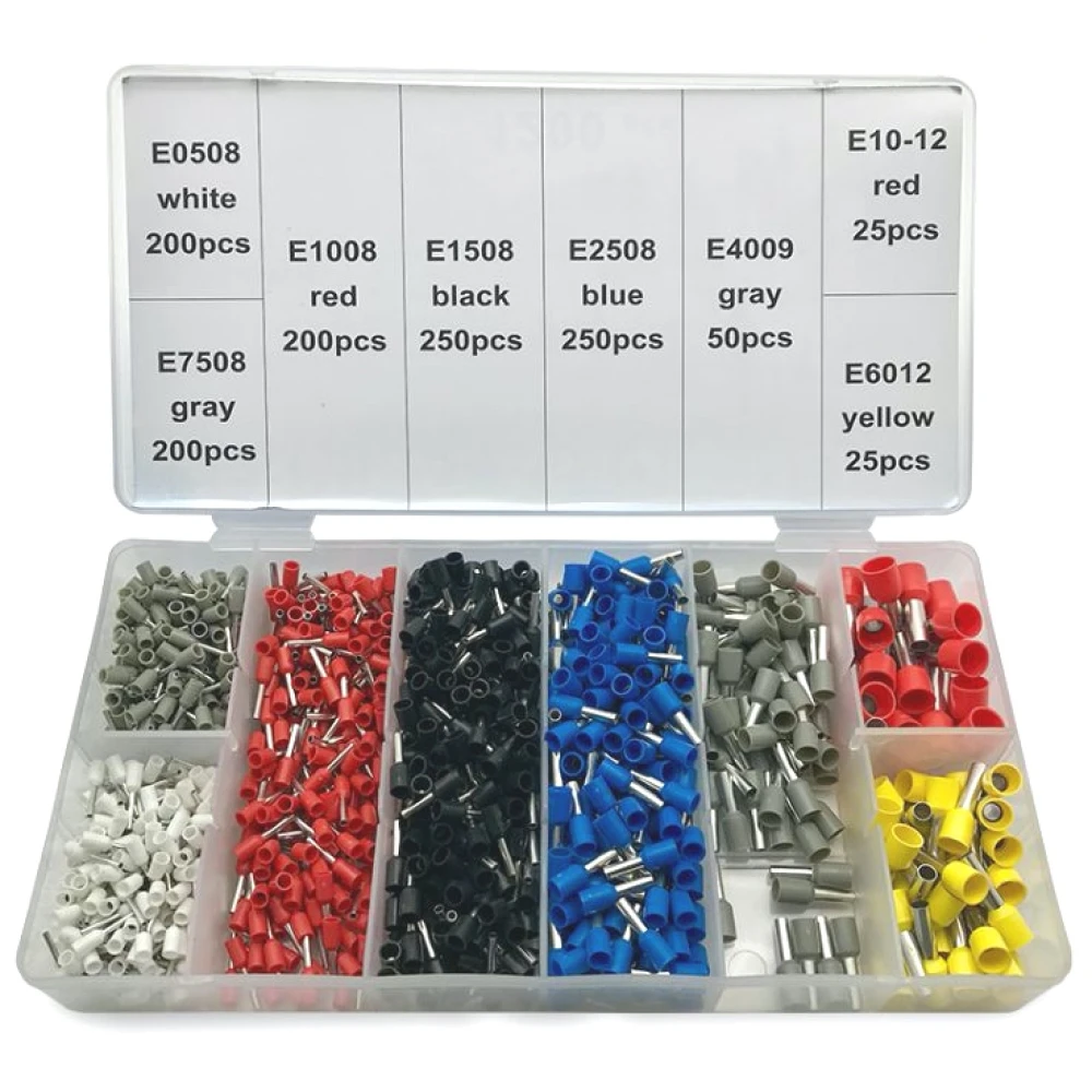 Knaibles ar uzgaļiem 0.25-10 mm² - 1200 gab. komplekts