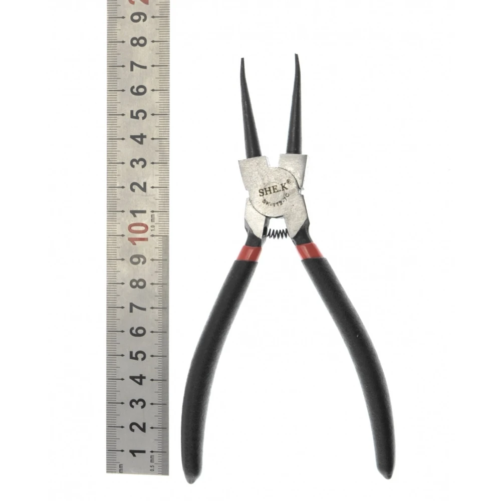 SHEK taisnās circlip knaibles 180mm SK-112-7c paplāksnēm un drošības gredzeniem