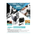 Detalle del filtro de carbón activado del extractor Aoyue 486 Plus