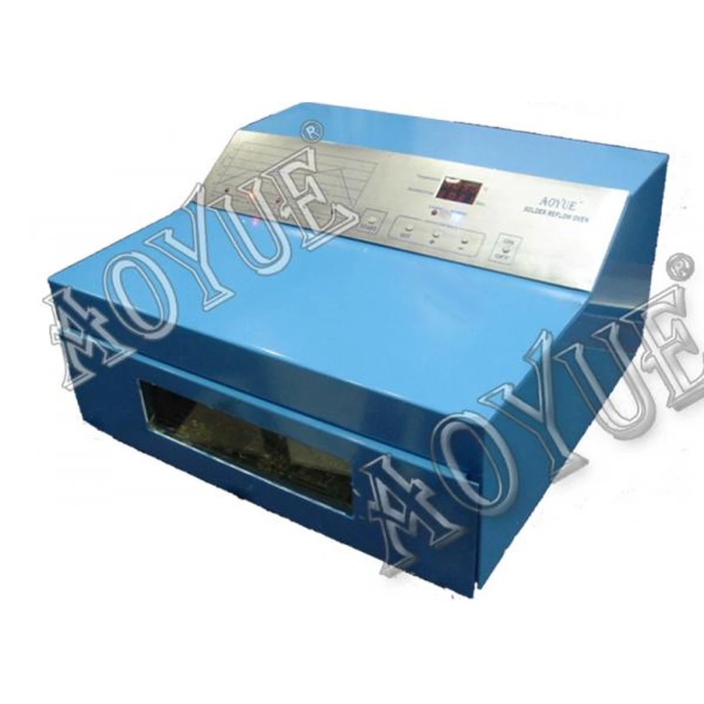 Vista frontal del horno reflow Aoyue HHL3000 con panel digital