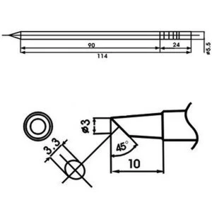 Aoyue LF-3BC lodāmura uzgalis ar iebūvētu pretestību lodēšanas stacijām