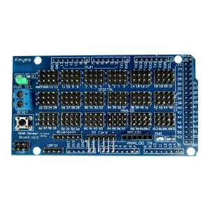 Arduino Mega Sensor Shield V1.0 projektiem ar Arduino Mega