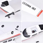 Avion RC Wltoys Cessna 182 con cargador USB y batería