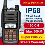 Baofeng UV9R Plus rācija ar lielu darbības rādiusu un 160 kanāliem