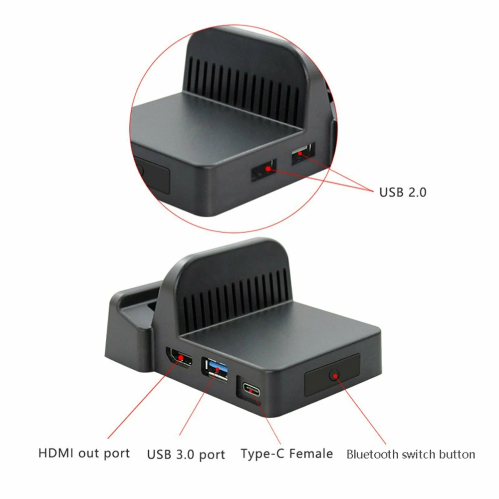 Pārnēsājama dokstacija Nintendo Switch - kompakts HDMI USB mini doks