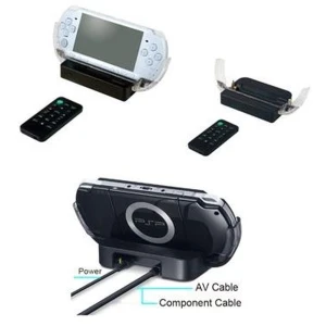 Multivides bāze ar tālvadību PSP 2000/3000, saderīga ar TV