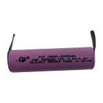 18650 akumulators 2000mAh ar lodēšanas cilni