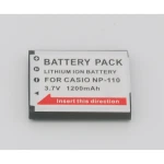 Casio CNP110 NP-110 saderīga baterija digitālajām kamerām