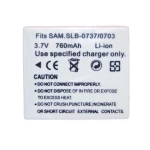 Samsung SB-L0737 saderīga baterija Samsung digitālajām kamerām