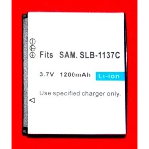 satkit Samsung SB-L1137C saderīga baterija Li-Ion 7.4V 1600mAh kamerām