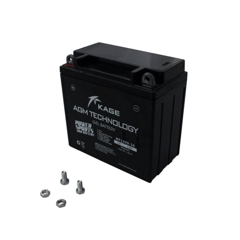 YB9-B motocikla gēla akumulators KAGE AGM 12V 9Ah