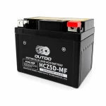 Motocikla akumulators AGM 12V 5Ah OUTDO HCZ5D-MF - Saderīgs ar Yuasa YTZ7S-BS / GTZ7S / ETZ5L-BS