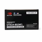 Motocikla Akumulators AGM 12V 12Ah OUTDO UTX14-BS(MF) - Saderīgs ar Yuasa YTX14-BS / GTX14-BS / ETX14-BS