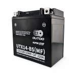 Motocikla Akumulators AGM 12V 12Ah OUTDO UTX14-BS(MF) - Saderīgs ar Yuasa YTX14-BS / GTX14-BS / ETX14-BS