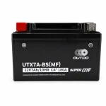 Motocikla Akumulators AGM 12V 7Ah OUTDO UTX7A-BS(MF) - Saderīgs ar Yuasa YTX7A-BS / GTX7A-BS / ETX7A-BS