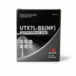 Motocikla akumulators AGM 12V 7Ah OUTDO UTX7L-BS(MF) - Saderīgs ar Yuasa YTX7L-BS / GTX7L-BS / ETX7L-BS