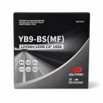Motocikla Akumulators AGM 12V 9Ah OUTDO YB9-BS(MF) - Saderīgs ar Yuasa YB9-B / GS GM9Z-3B-1 / GS YB9-B / 12N9-4B-1 (flooded)