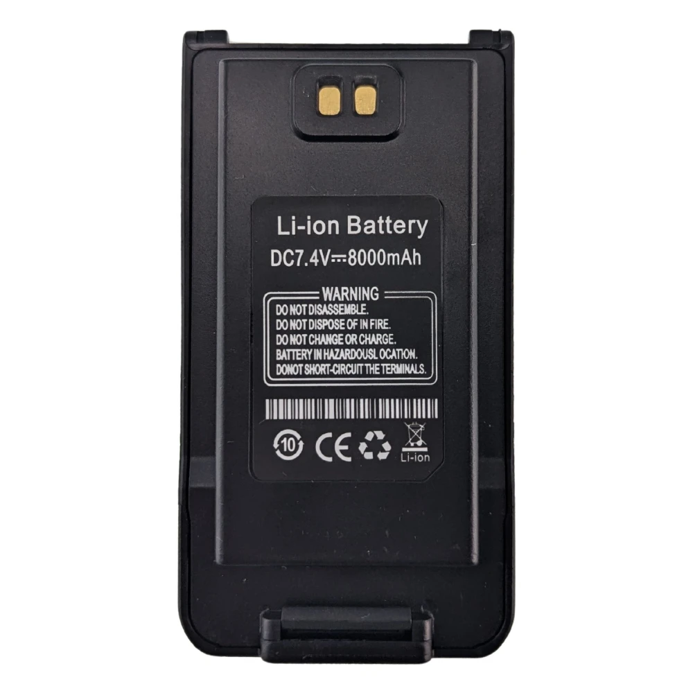 Oriģināls Baofeng UV-9R Plus augstas ietilpības 8000mAh akumulators portatīvajām rācijām