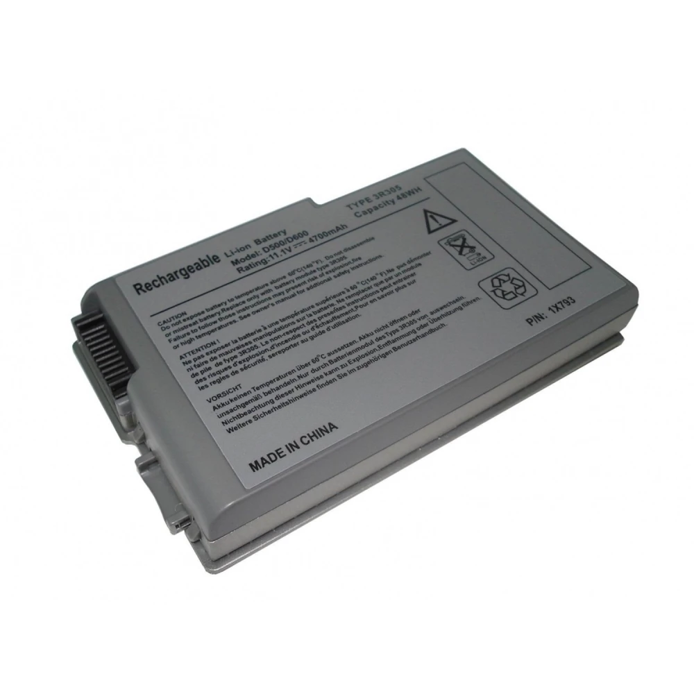 Dell D500 akumulators 4400mAh saderīgs ar D600 un 600m