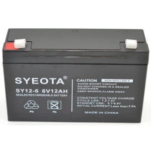 Noslēgts svina akumulators 6V 12Ah SY12-6