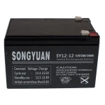 Detalle de conectores Faston de batería plomo sellada 12V 12Ah SY12-12 Songyuan