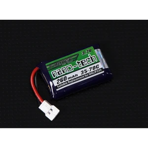 JD-385 kvadrokoptera baterija Turnigy Nano-Tech 260mAh 1S 3.7V JXD droniem
