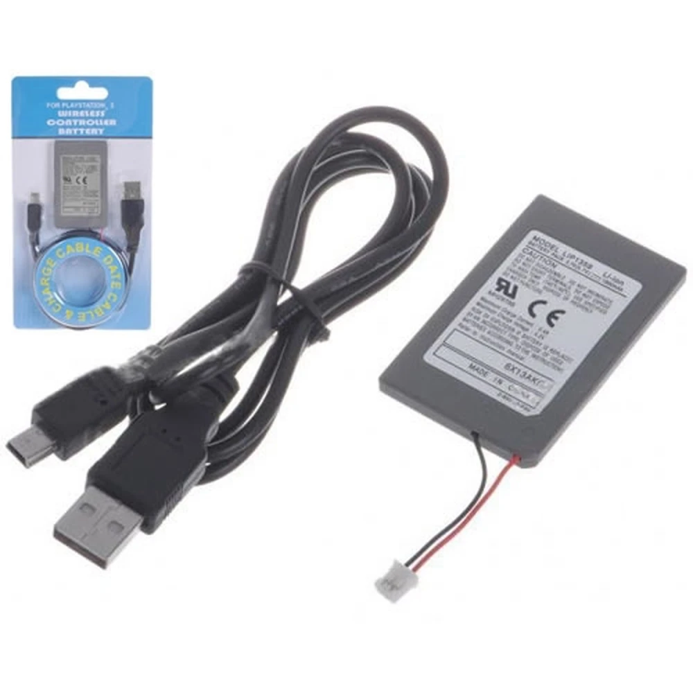 Uzlādējams PS3 kontroliera akumulators 1800mAh ar USB kabeli PlayStation 3