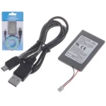 Uzlādējams PS3 kontroliera akumulators 1800mAh ar USB kabeli PlayStation 3