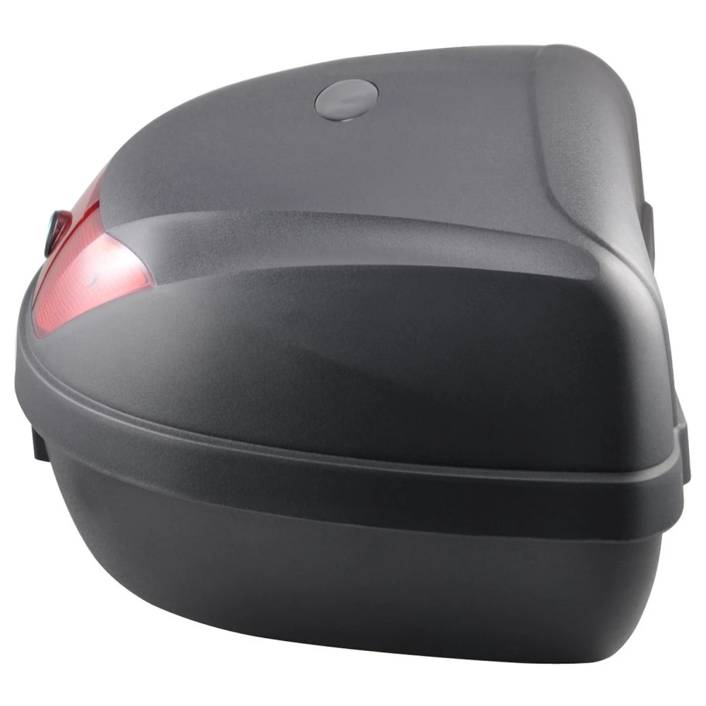 Placa de montaje incluida para fácil instalación del baúl de moto