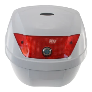 Universāls moto koferis 28L balts - ķiveres kaste