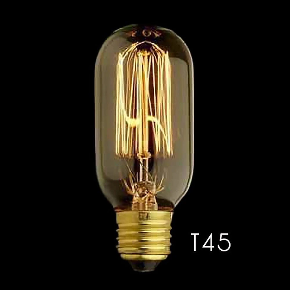 Edison T45 E27 40W vintage spuldze industriālam interjeram