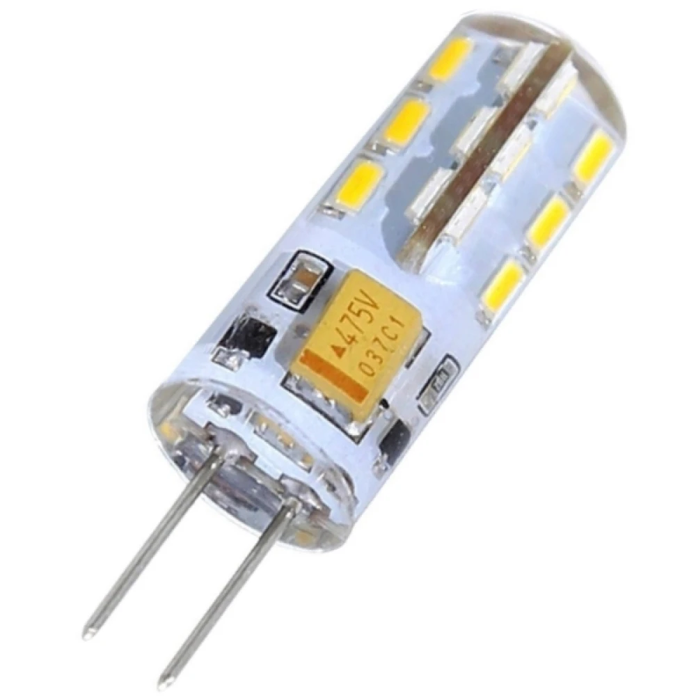 G4 LED spuldze 2W 6500K spilgta gaisma