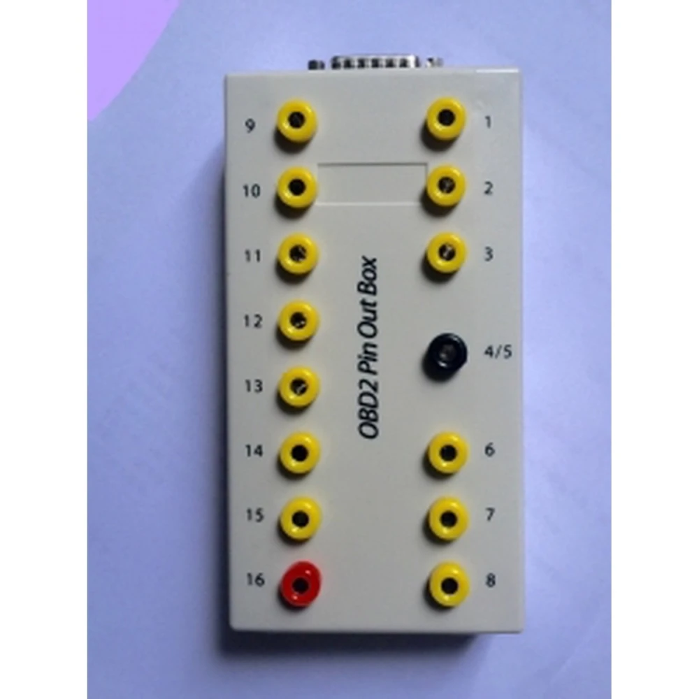 OBD2 breakout box testeris diagnostikai un pinout pārbaudei